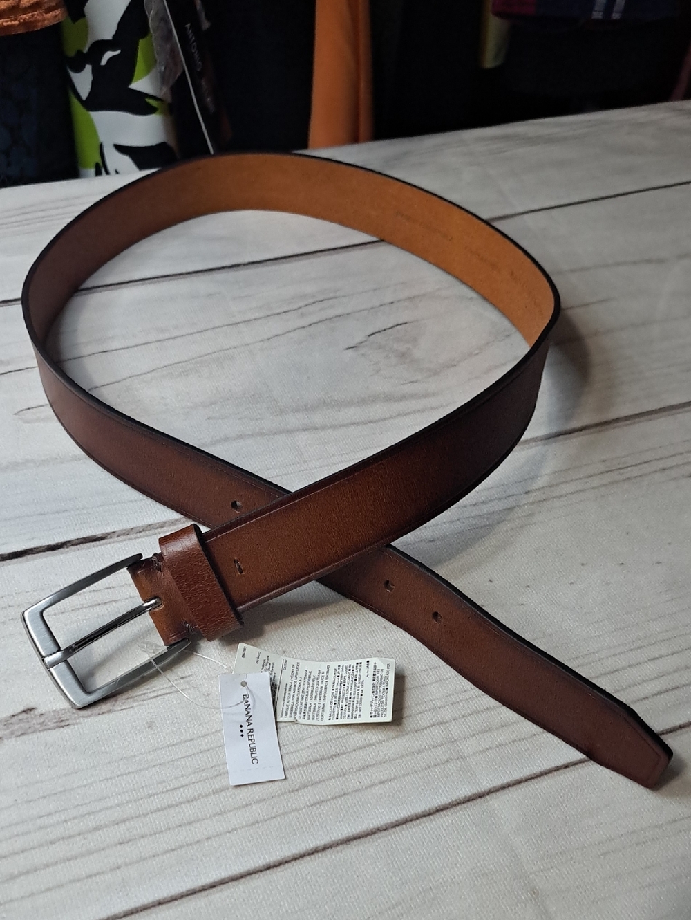 Banana Republic Classic Brown Leather Belt Size 34